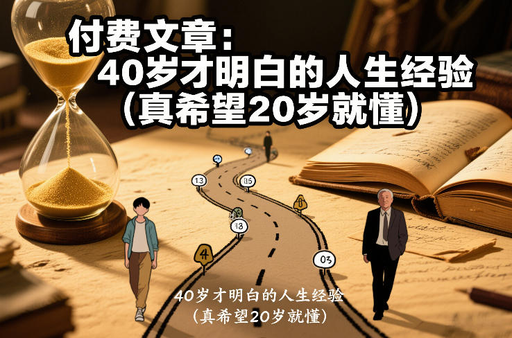 付费文章：40岁才明白的人生经验(真希望20岁就懂)-灵感工坊云网创