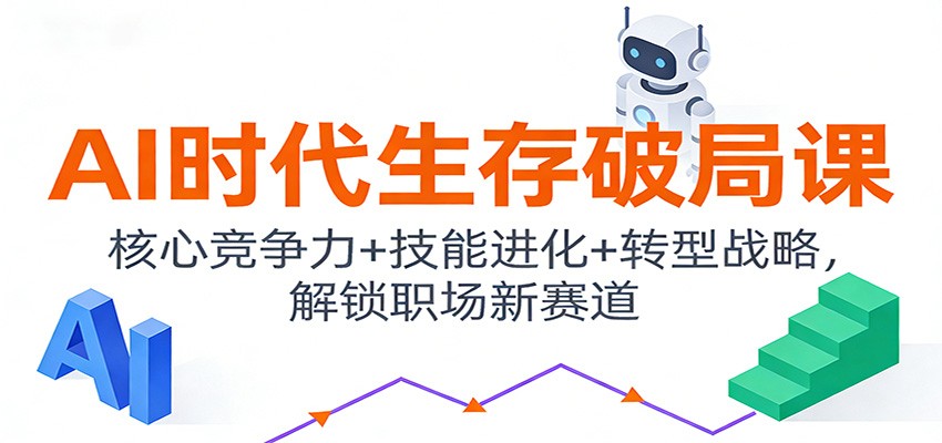 AI时代生存破局课：核心竞争力+技能进化+转型战略，解锁职场新赛道-灵感工坊云网创