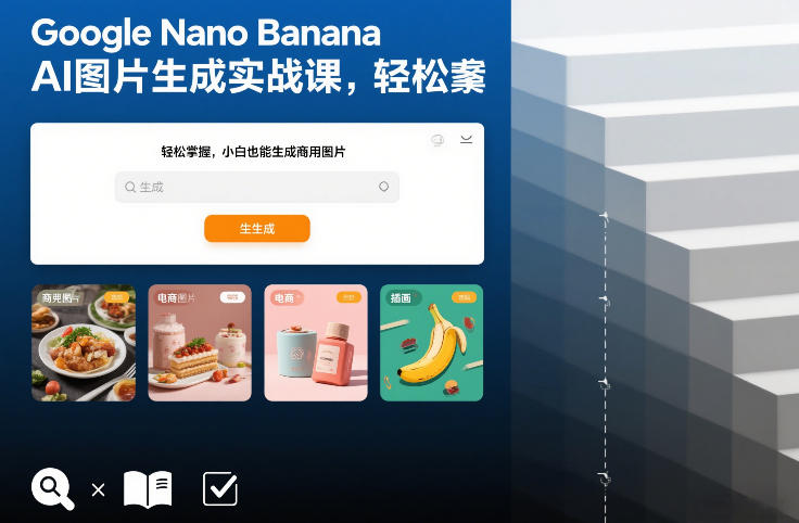Google Nano Banana AI图片生成实战课，轻松掌握，小白也能生成商用图片-灵感工坊云网创