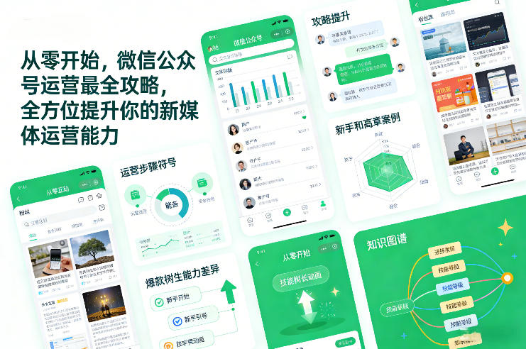 从零开始，微信公众号运营最全攻略，全方位提升你的新媒体运营能力-灵感工坊云网创