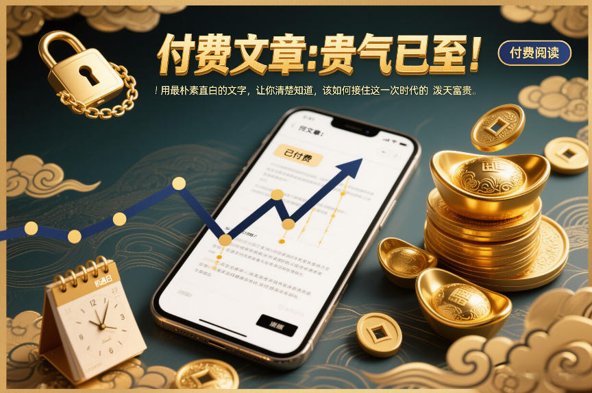 付费文章：贵气已至！用最朴素直白的文字，让你清楚知道，该如何接住这一次时代的泼天富贵-灵感工坊云网创