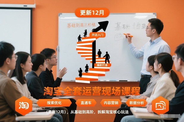 淘宝全套运营现场课程(更新12月)，从基础到高阶，拆解淘宝核心玩法-灵感工坊云网创