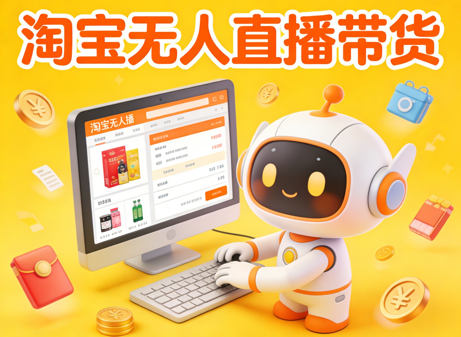 淘宝无人直播带货，24小时自动卖货，月佣金1W+，不违规不封号，不用露脸-灵感工坊云网创