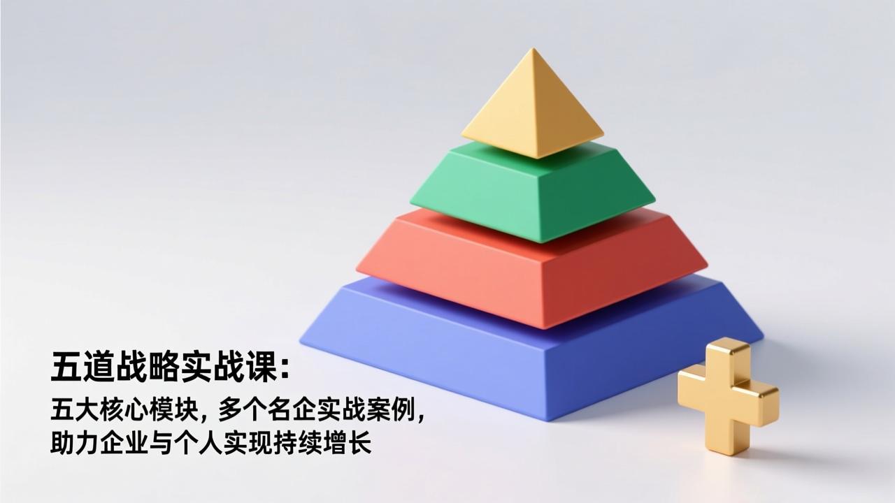 五道战略实战课：五大核心模块，多个名企实战案例，助力企业与个人实现持续增长-灵感工坊云网创