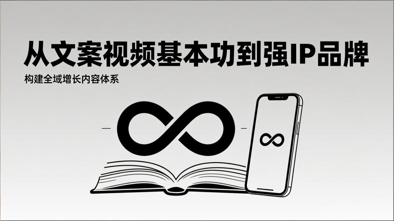 2026内容获客系统课：从文案视频基本功到强IP品牌，构建全域增长内容体系-灵感工坊云网创