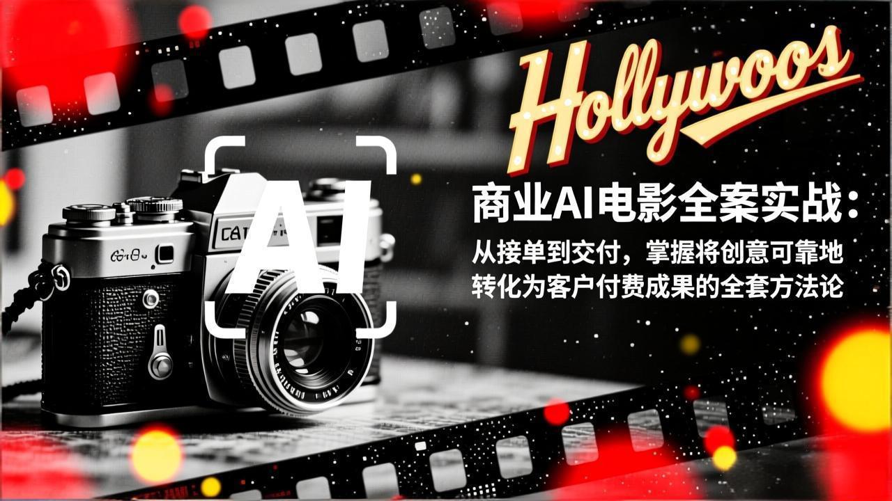 商业AI电影全案实战：从接单到交付，掌握将创意可靠地转化为客户付费成果的全套方法论-灵感工坊云网创