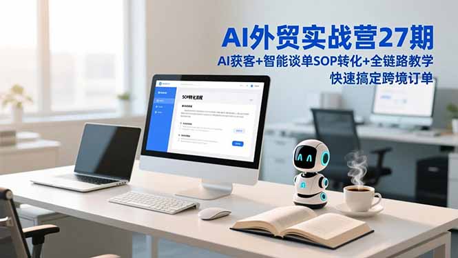 AI外贸实战营27期，AI获客+智能谈单+SOP转化+全链路教学，快速搞定跨境订单-灵感工坊云网创