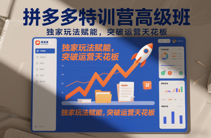 拼多多特训营高阶班，独家玩法赋能，突破运营天花板(更新26年1月)-灵感工坊云网创