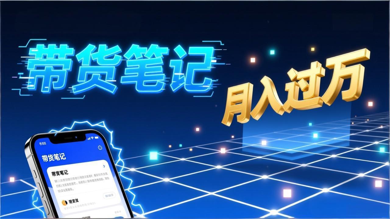 小红书爆款笔记带货实战：拆解封面标题正文全要素，手把手教你单篇笔记带货月入过万-灵感工坊云网创