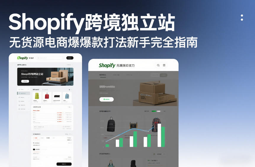Shopify跨境独立站无货源电商爆款打法新手完全指南-灵感工坊云网创