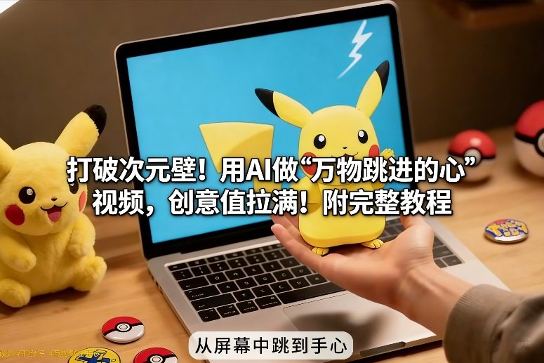 打破次元壁！用AI做【万物跳进手心】视频，创意值拉满！附完整教程-灵感工坊云网创