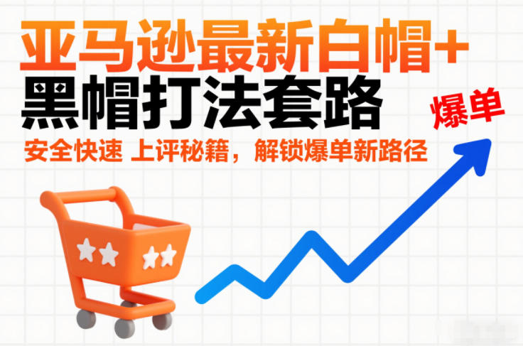 亚马逊最新白帽+黑帽打法套路，安全快速上评秘籍，解锁爆单新路径-灵感工坊云网创