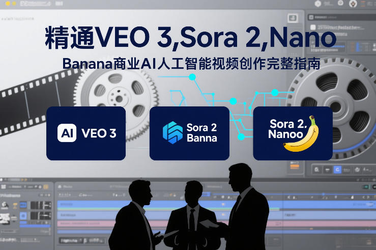 精通VEO 3，Sora 2，Nano Banana商业AI人工智能视频创作完整指南-灵感工坊云网创