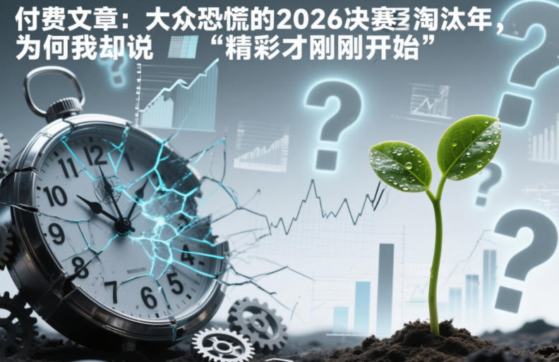 付费文章：大众恐慌的2026决赛淘汰年，为何我却说“精彩才刚刚开始”？-灵感工坊云网创