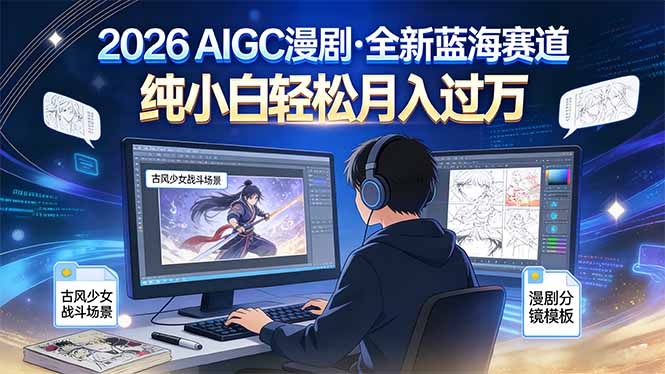 2026年全新蓝海赛道，纯小白轻松月入过万-灵感工坊云网创