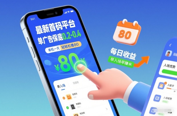 最新首码平台，单广告保底0.2-0.4，单机一天轻松撸80，早入场早賺米【揭秘】-灵感工坊云网创