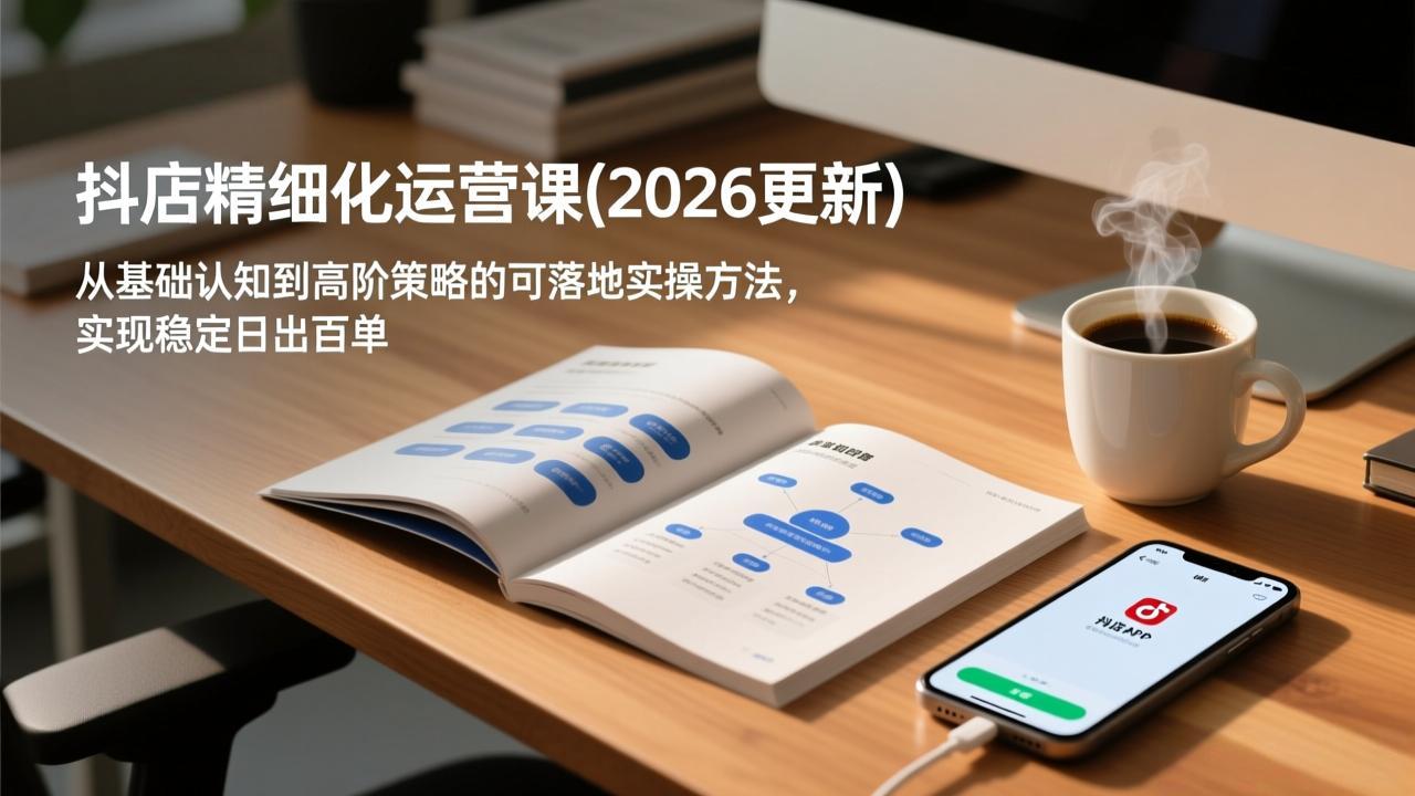 抖店精细化运营课(2026更新-灵感工坊云网创
