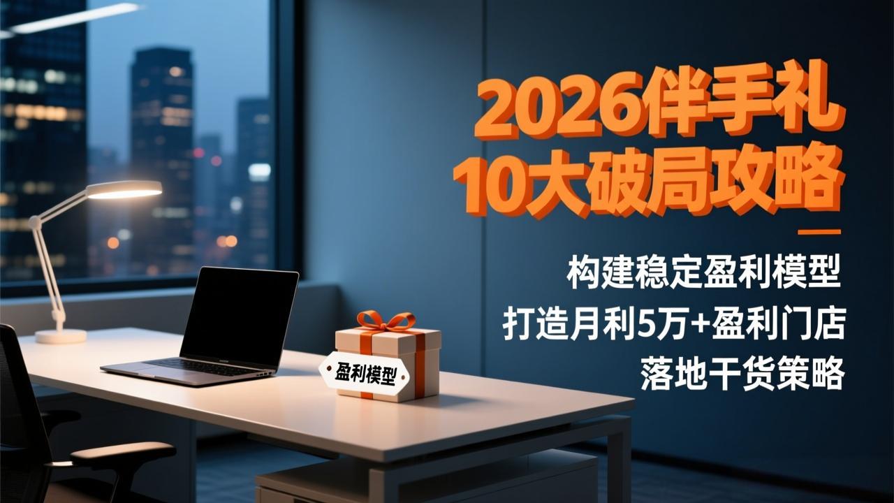 2026伴手礼10大破局攻略：构建稳定盈利模型，打造月利5万+盈利门店，落地干货策略-灵感工坊云网创