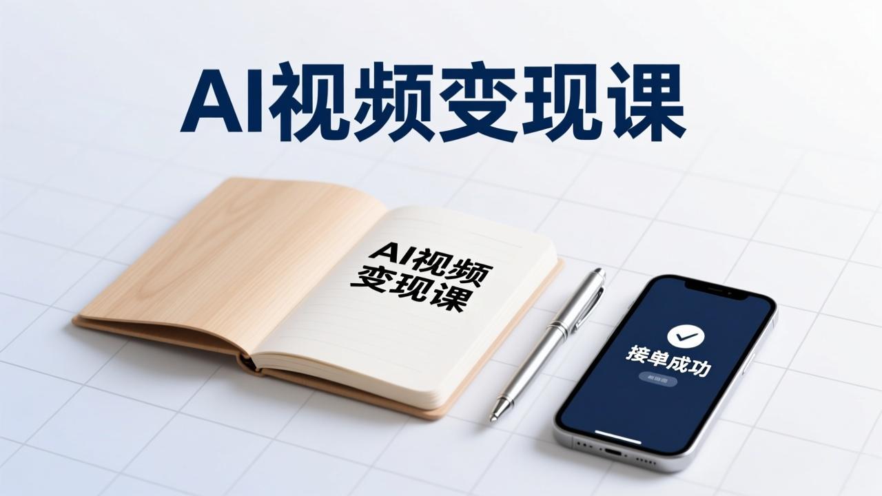 AI视频变现课，学完即可创作短片、接商单，实现副业增收，单项目报价可达千元-灵感工坊云网创
